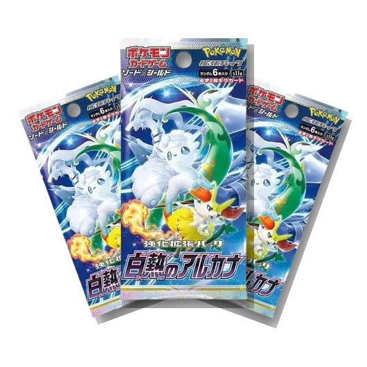 Incandescent Arcana · 3-Pack Bundle Japanese Pokémon booster packs, factory sealed