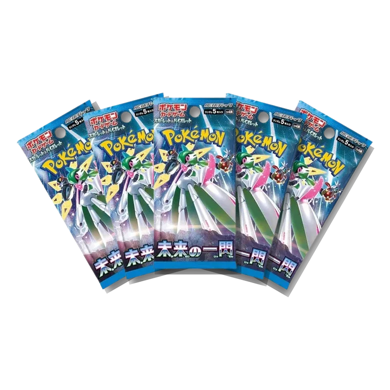 Future Flash · 5-Pack Bundle Japanese Pokémon booster packs, factory sealed