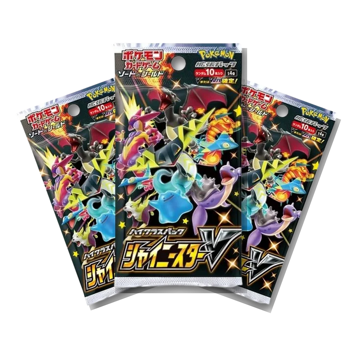 Shiny Star V · 3-Pack Bundle Japanese Pokémon booster packs, factory sealed