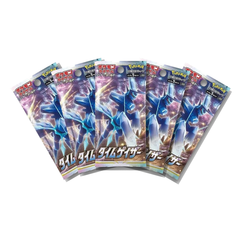 Time Gazer · 5-Pack Bundle Japanese Pokémon booster packs, factory sealed