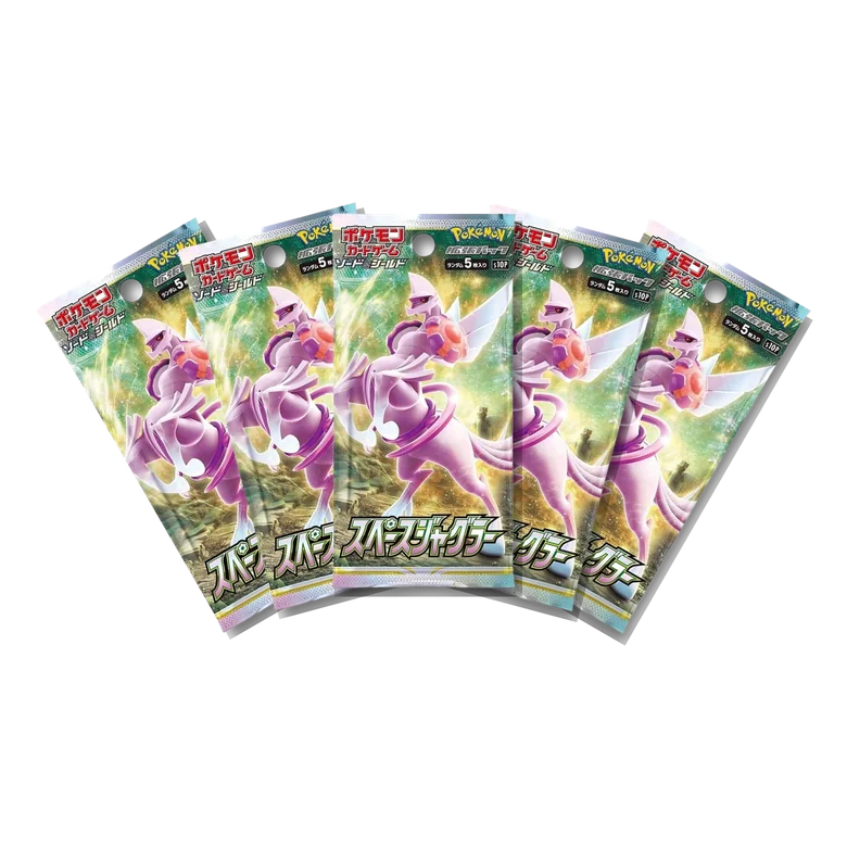 Space Juggler · 5-Pack Bundle Japanese Pokémon booster packs, factory sealed