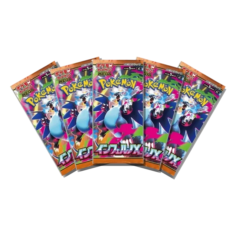 Inferno X · 5-Pack Bundle Japanese Pokémon booster packs, factory sealed