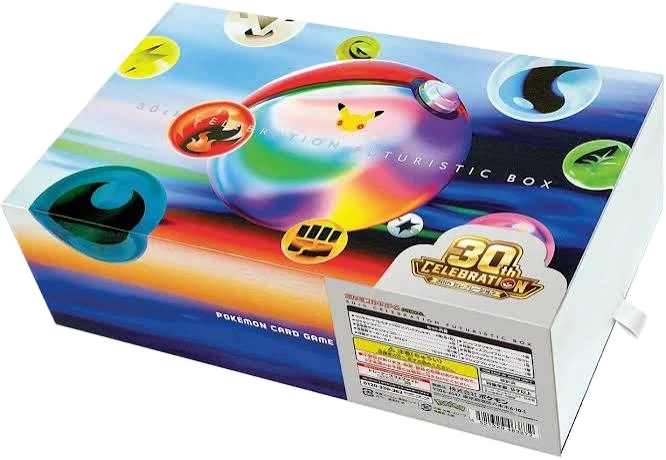 30th Celebration Futuristic Box Japanese Pokémon collector box, factory sealed