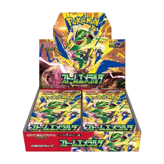 Storm Emeralda Japanese Pokémon booster box, factory sealed