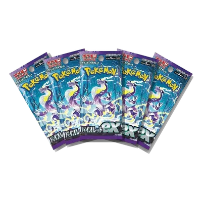 Violet ex Box · 5-Pack Bundle, Japanese Pokémon pack bundle