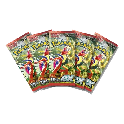 Scarlet ex Box · 5-Pack Bundle, Japanese Pokémon pack bundle